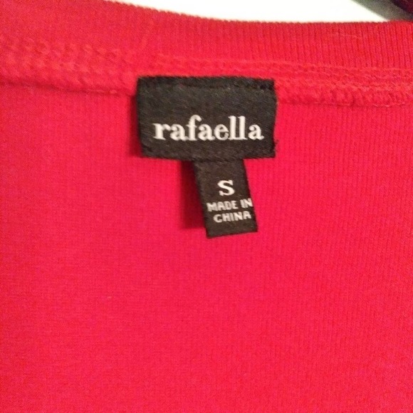 RAFAELLA Red Embellished Button Down Top Small - Picture 4 of 8